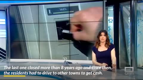 News Report - ATMs for the community Quer, Castilla la Mancha Spain.