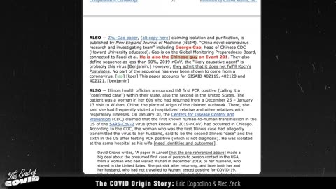 The COVID Origin Story, Eric Coppolino | 3. The COVID Origin Story | The End of Covid