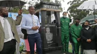 Senzo Meyiwa tombstone unveiling