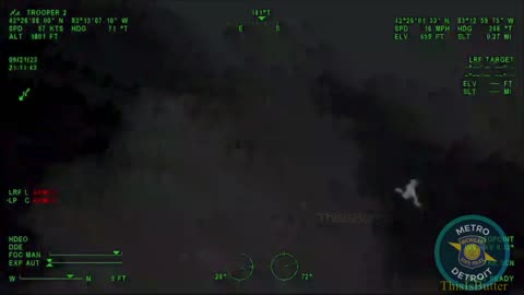 Michigan State helicopter follows a stolen vehicle and helps with the arrests
