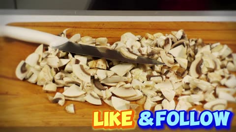 Food mushrooms knife