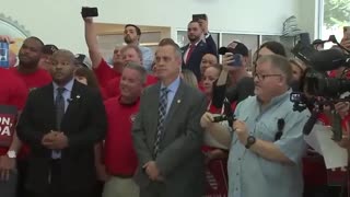 Chants of "Let's Go Brandon" as DeSantis Signs Anti-Mandate Bill in Brandon, FL