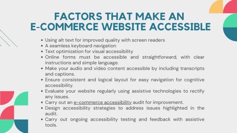 Importance of accessibility in eCommerce website