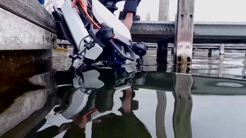Diving robot for dangerous search and rescue