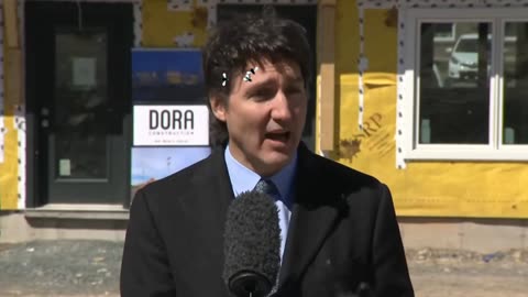 Trudeau gets HECKLED in Dartmouth, Nova Scotia today at Press Conference...