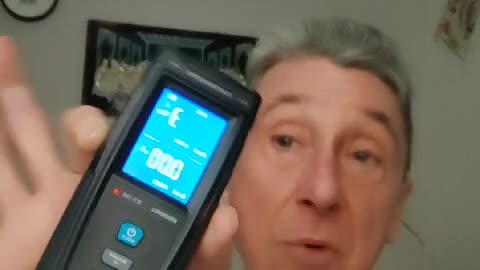 A very short video regarding an Electromagnetic Radiation Meter that is set off on my head.