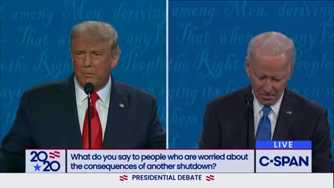 Second 2020 Presidential Debate between Donald Trump and Joe Biden