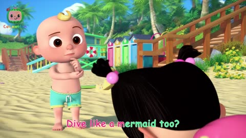 Mermaid at the Beach Song  CoComelon Nursery Rhymes & Kids Songs