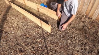 Cedar raised bed build