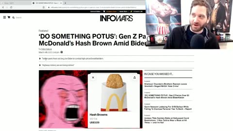 GEN Z PANICS OVER $3 MCDONALD’S HASH BROWN AMID BIDENFLATION