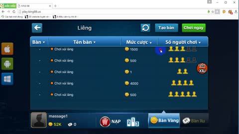 Game đánh liêng đổi thưởng king88