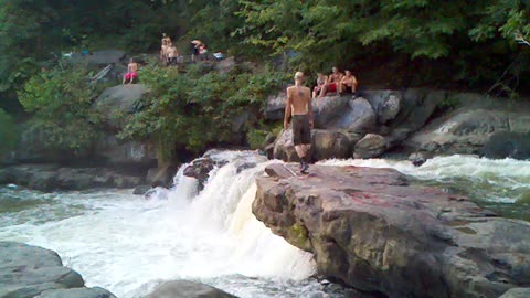 Waterfall Jump_Jacob's Falls PA