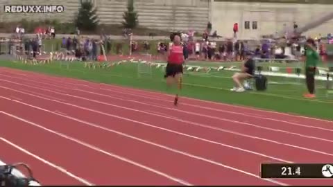 Trans-identified male dominated Girls 200m Varsity at Sherwood Need for Speed Classic, Oregon