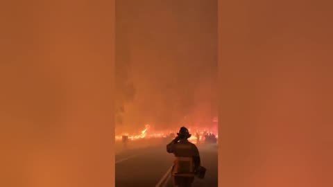 Massive Wildfire Sweeps Through Forests In Chile
