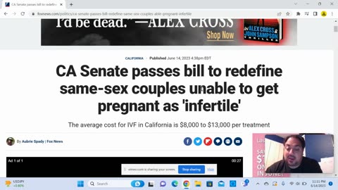CA Senate passes bill to categorize "queer couples" as INFERTILE for insurance coverage