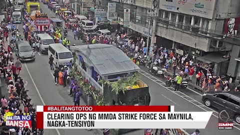 Clearing ops ng MMDA Strike Force sa Maynila, nagka-tensiyon