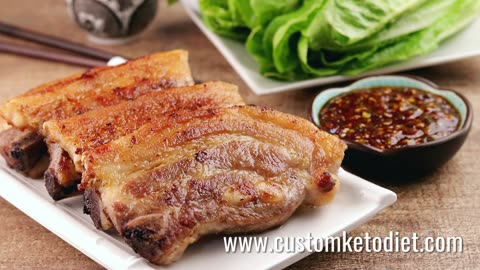 Keto Grilled Pork Belly with Ssamjang Dipping Sauce