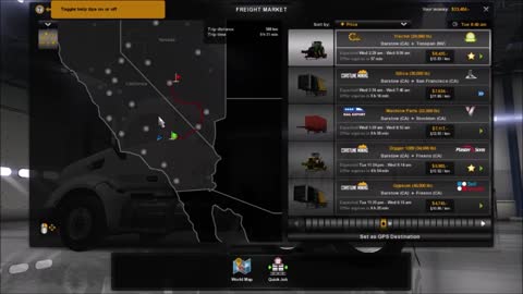 Best way to Pick Jobs in American Truck Simulator