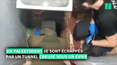 Israel escaped by six prisoners through a tunnel digging with a spoon