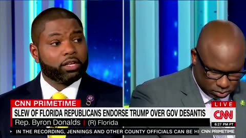 Bryon Donalds explains why he's "all-in" with Trump, leaves CNN speechless