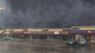 Special effects create "mega tornado" in Montreal strip mall