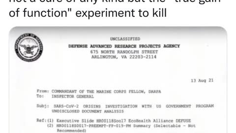 COVID 19 is a Trojan horse 🐴human experiment to release a gain of function test vaccine