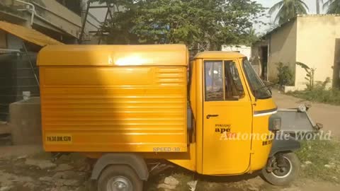 Ape 3 wheeler 2018 modal closed body sales_Cut