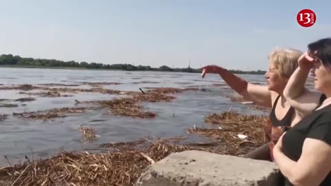 FIRST IMAGES: Pier flooded in Kherson after Kakhovka dam destroyed