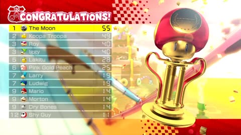 Mario Kart 8 Deluxe - The Moon in Shell Cup, Mushroom Cup | The Best Racing Game on Nitendo Switch