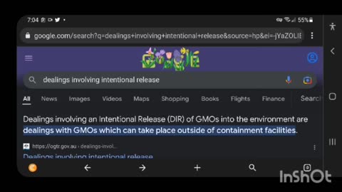 What are they spraying in the sky? Dealings involving intentional release Details on the applications and licences for Dealings involving an intentional release (DIR) of a GMO into the environment. - Type (COVID19) In the search tab.