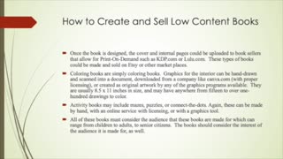 How to Make Low Content Books and Sell Them