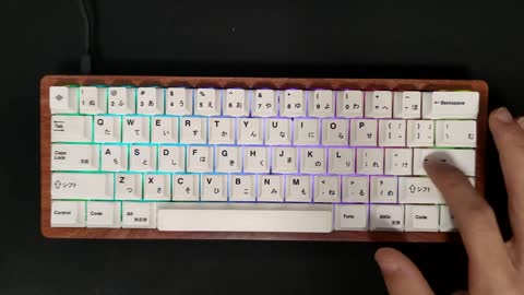 FEKER Emerald Switches Sound + GK61 (Wooden kit) (PBT Keycaps)