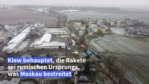 Polen: Drohnenbilder zeigen Ort des Raketeneinschlags | AFP