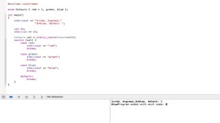 PROGRAMMING IN C++ / X-Code || Tutorial 33 - The enum Data Type