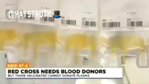 No vaxxxed blood donations says blood banks💦💉☠💦💉☠