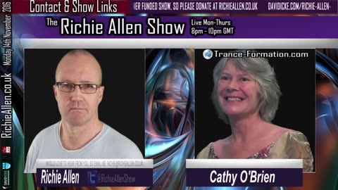 MKUltra & Project Monarch Whistleblower Cathy O'Brien On The Richie Allen Show - 2016