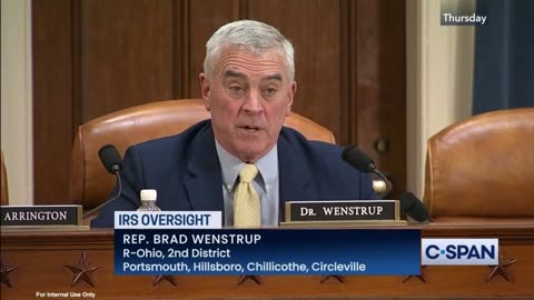 Wenstrup Questions IRS Commissioner at Ways and Means Hearing