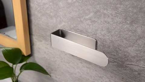 Stainless Steel Hand Towel Bar Self Adhesive| Contemporary Style Towel Hanger No Drilling