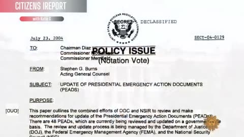 PEADs ACT~ STATE OF EMERGENCY DECLARED WHICH ACTIVATES FEMA AND DHS