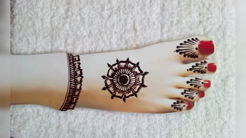 Latest Beautiful Foot Mehndi Design | Sana Designs #Henna #Mehndi #Fashion #Art