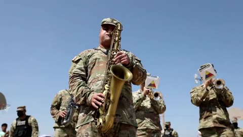 Armored division band on show of afganistan