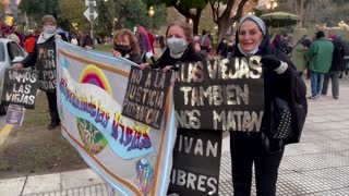 Women protest against femicides and gender violence
