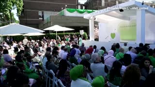 UK royals attend Grenfell fire vigil