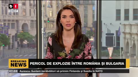 PERICOL DE EXPLOZIE ÎNTRE ROMÂNIA ȘI BULGARIA_Știri B1_21 iulie 2022