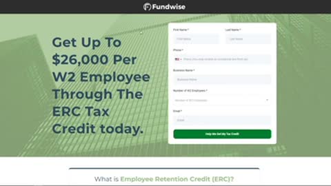 Get up to $26,000 per W2 Employee Through The ERC Tax Credit