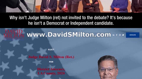 George Gascon is NOT living in Reality. Judge Milton (ret) will unseat George Gascon.