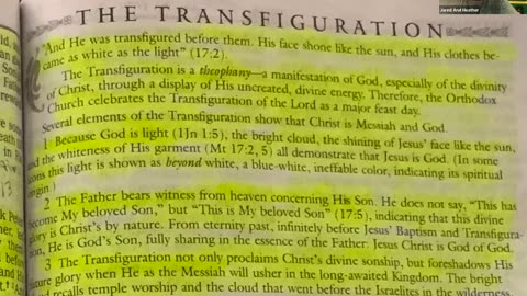 "The Transfiguration" (Matthew 17:1-9)