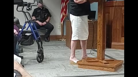 Marge Hooper 6-6-2023 Speaking to the Cleveland County Commissioners