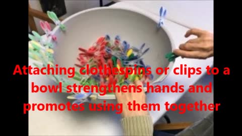 Clothespins Bowl Activity for Sensory Processing Disorders