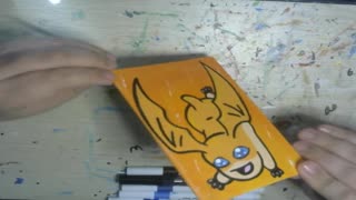 Patamon acrylic painting